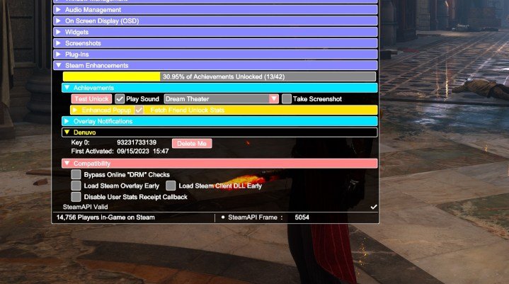 Other features in Special K mod on PC.