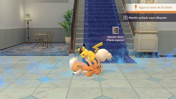 There are sections where Pikachu separates from Tim, for example to ride Poku