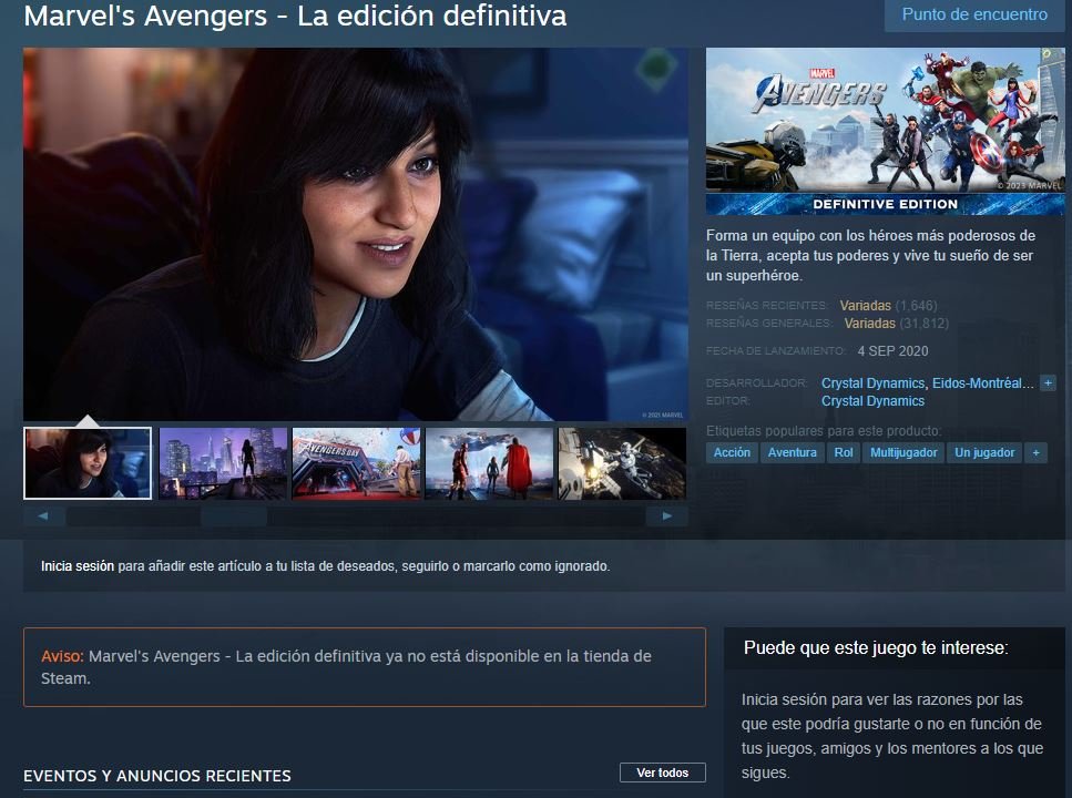 You can no longer buy Marvel's Avengers, but you can still play and download it if you bought it
