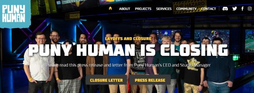 Puny Human will close its doors at the end of this year