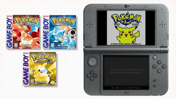 Thumbnails of Pokemon games coming to 3DS