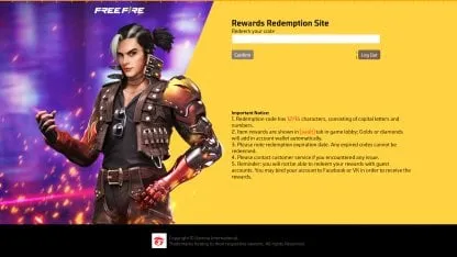 Free Fire Code Redemption Free Fire Code Redemption