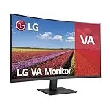 LG 32MR50C-B - Curved Monitor, 32 Inch, VA 3000:1, 1500R, 16:9, 100Hz, HDMIx2, Super Resolution+, AMD FreeSync Premium, Class E, Black
