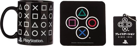 A set of coasters and a key ring