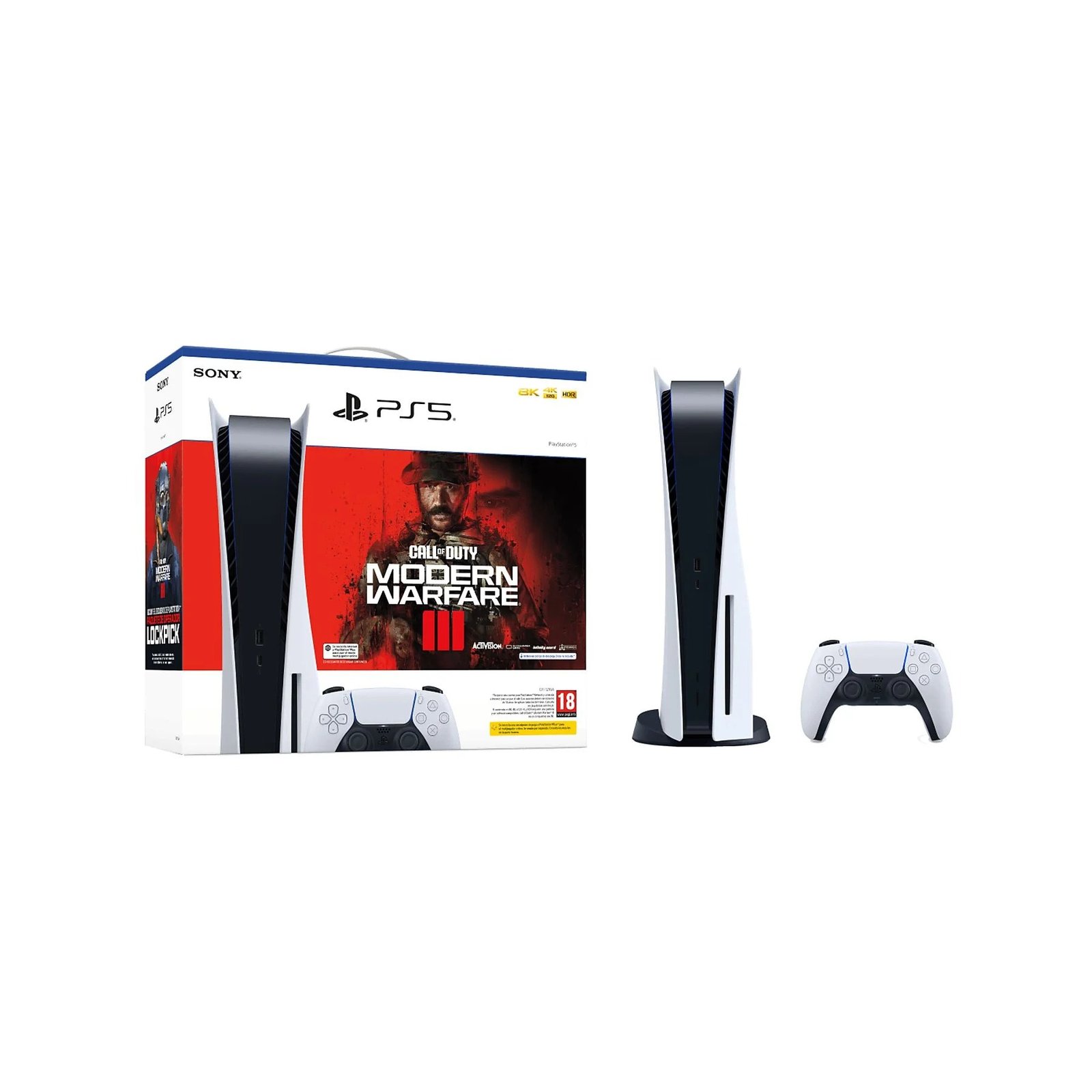 Console - Sony PlayStation 5 Standard 825GB 4K 1 Controller Chassis C + Call Of Duty: Modern Warfare 3 (Download Code)