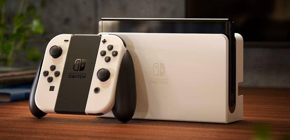 Official photo of the Nintendo Switch OLED console