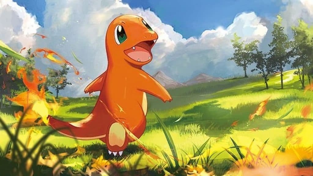 Charmander card illustration from the Pokemon TCG
