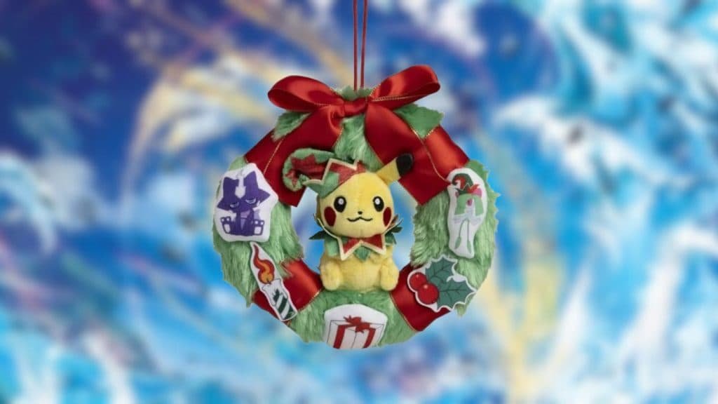 Holiday Workshop Pokemon Pikachu Wreath Plush