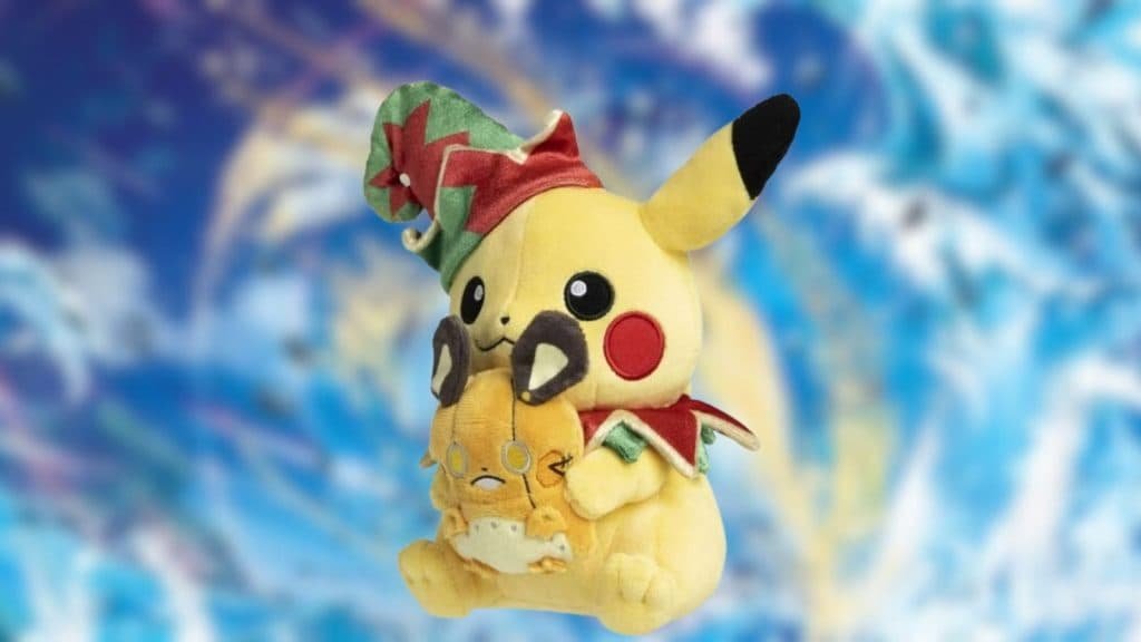 Pokemon Holiday Workshop Pikachu & Robot Dedenne Plush Toy
