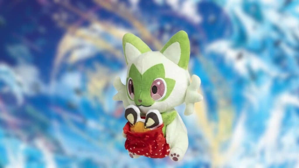 Pokemon Sprigatito Plush Holiday Workshop