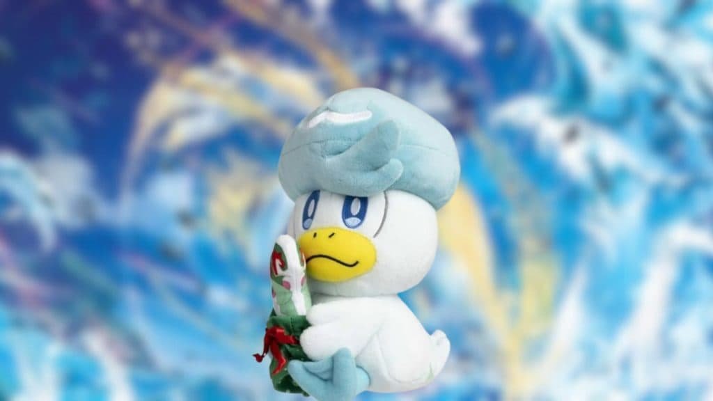 Pokemon Quaxly Plush Holiday Workshop