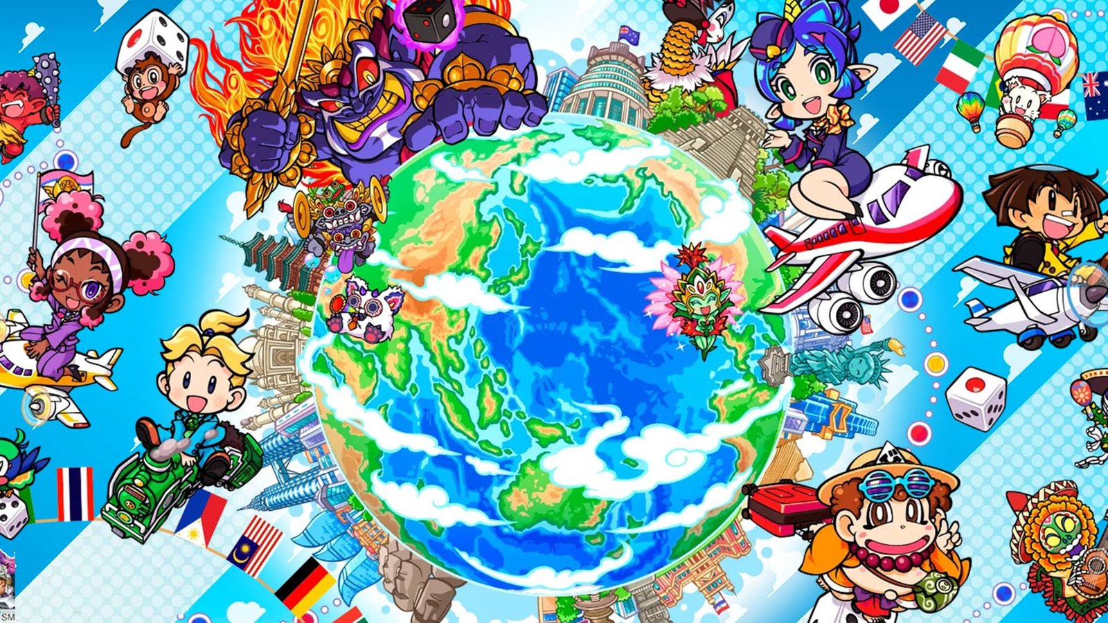 The world of Momotaro Dentetsu
