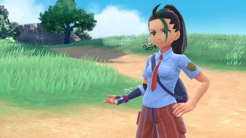 Nemana, the rival and champion of Pokemon Scarlet & Violet.
