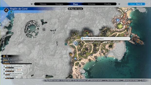 Final Fantasy VII Rebirth - Corel Chocobotaxi Stops: Stop near Mount Corel