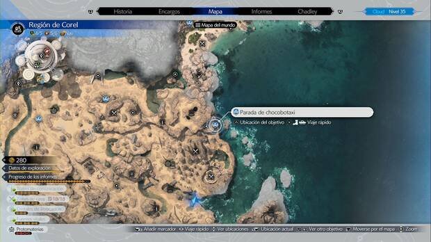 Final Fantasy VII Rebirth - Corel Desert Chocobotaxi Stops: East Coast Stop