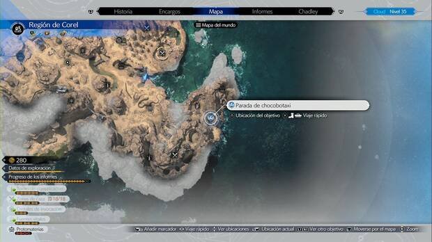Final Fantasy VII Rebirth - Chocobotaxi stops in Karel Desert: Stop in the southeast corner