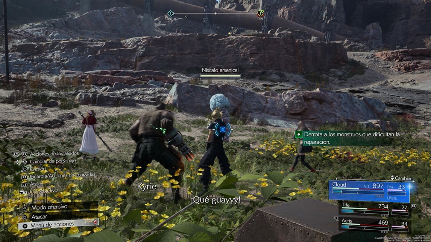 The last thing is to kill some monsters in the repair area