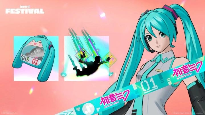 Hatsune Miku in Fortnite