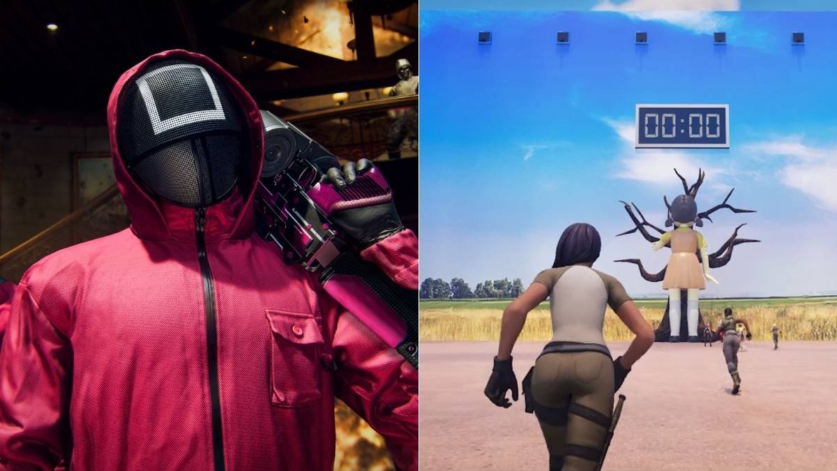 COD squid game skins vs. Octo game in Fortnite