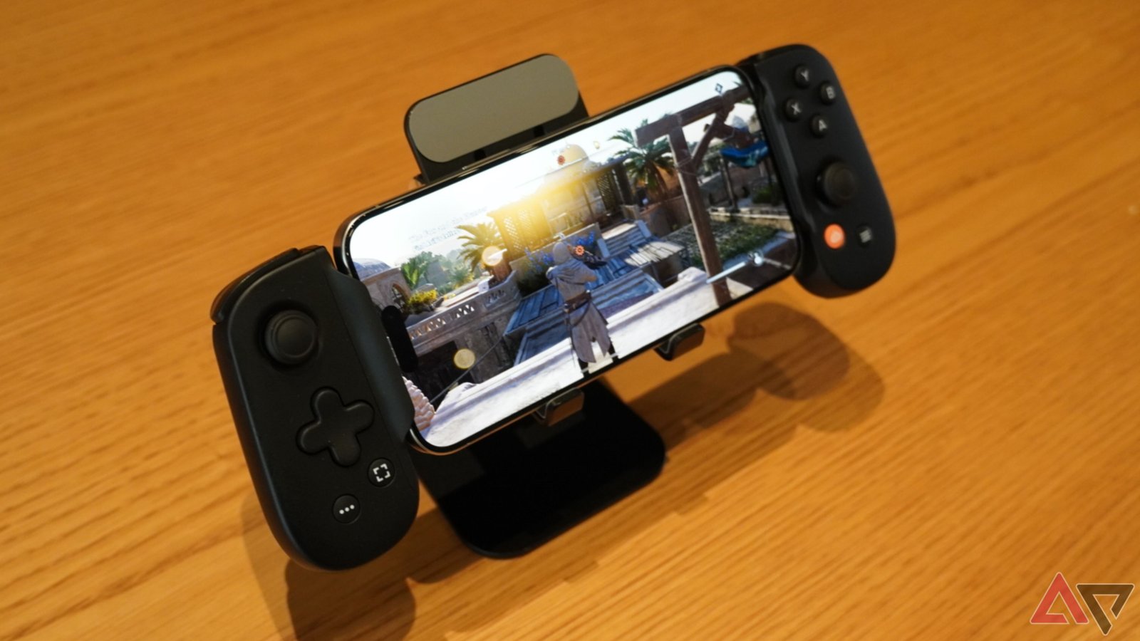 iPhone 15 Pro plays AAA mobile game. 