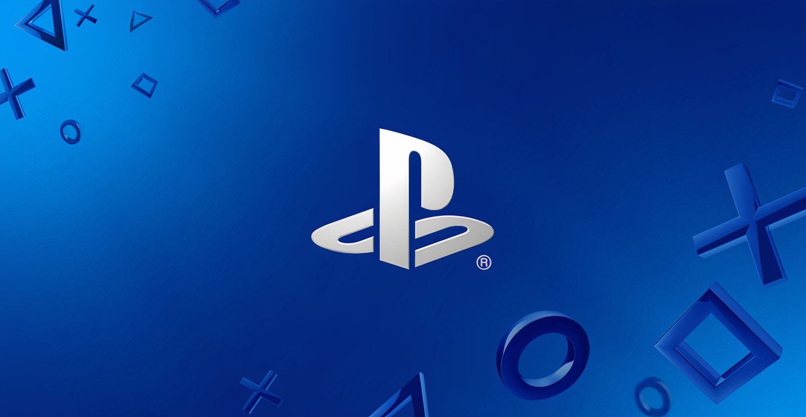 PlayStation logo on its signature blue gradient von 