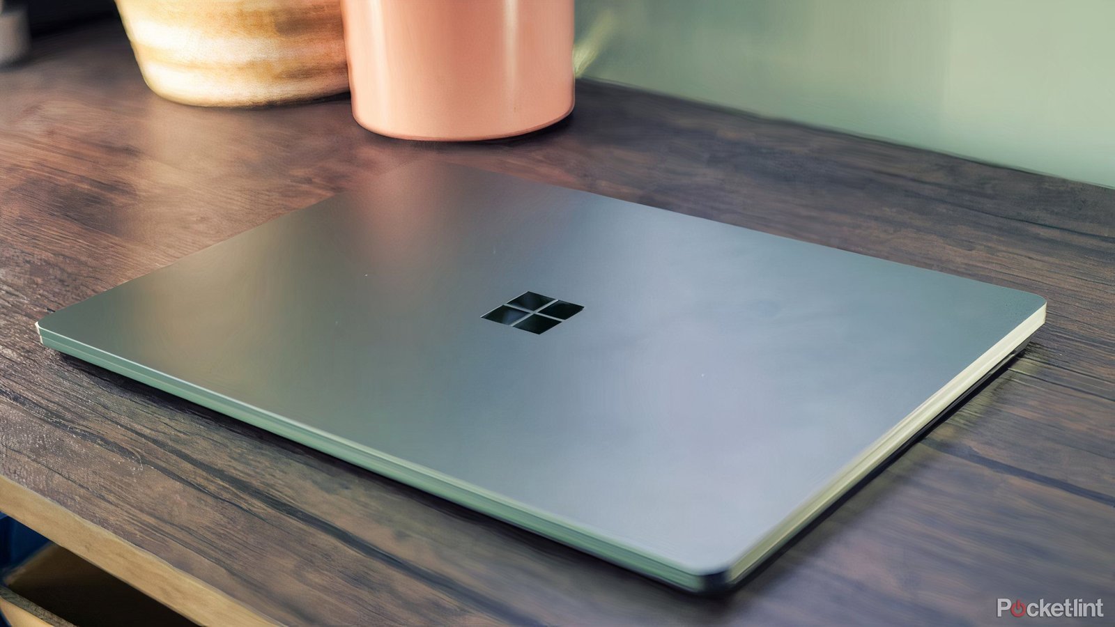 Closed top surface of laptop 5.