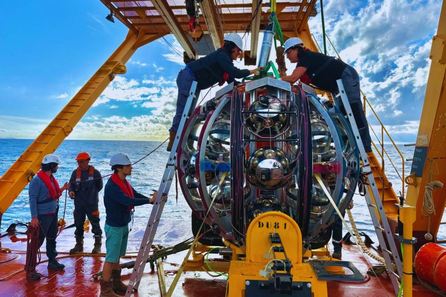 Mona Mediter's Mediterry: An impossible particle that crossed the underwater detector