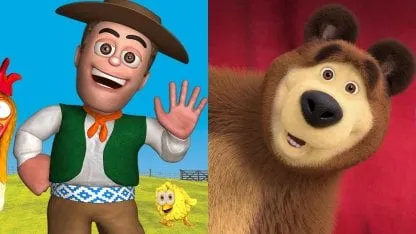 Masha and bear, or Grandj de Zenon? Ideal cartoon for children