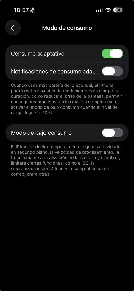 Consumption mode