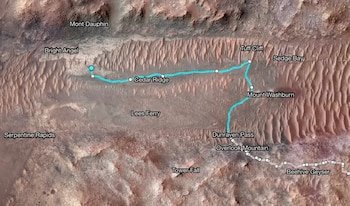 Mars' perseverance collects and