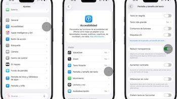 Steps to reduce transparency