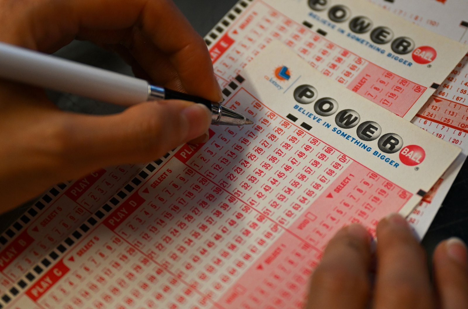 Powerball tickets are sold in 45 US states, Colombia, Puerto -Trinity and Virgin Islands. (Photo: Tayfun Coskun / Anadolu Agency through Getty Images)