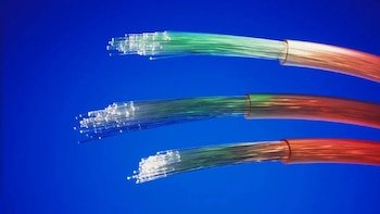 The optical fiber consists of
