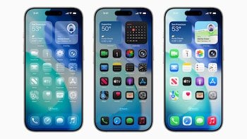New interface with liquid glass