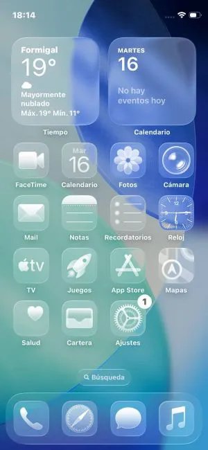 Geeknetic If you don't like liquid glass in iOS 26, so you can disable it on iPhone 9