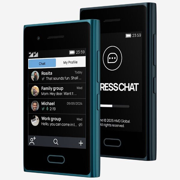 HMD Touch 4G comes with a messaging app that is also available for Android and iOS. (Image source: HMD)