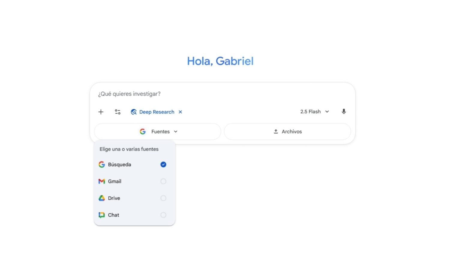 Gemini now allows you to connect Gmail and Google Drive to Deep Research