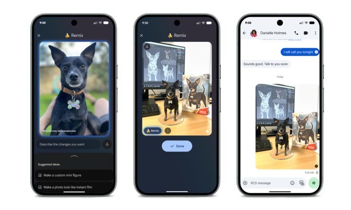 Nov 2025 Pixel Drop Google Messages Remix Illustration.