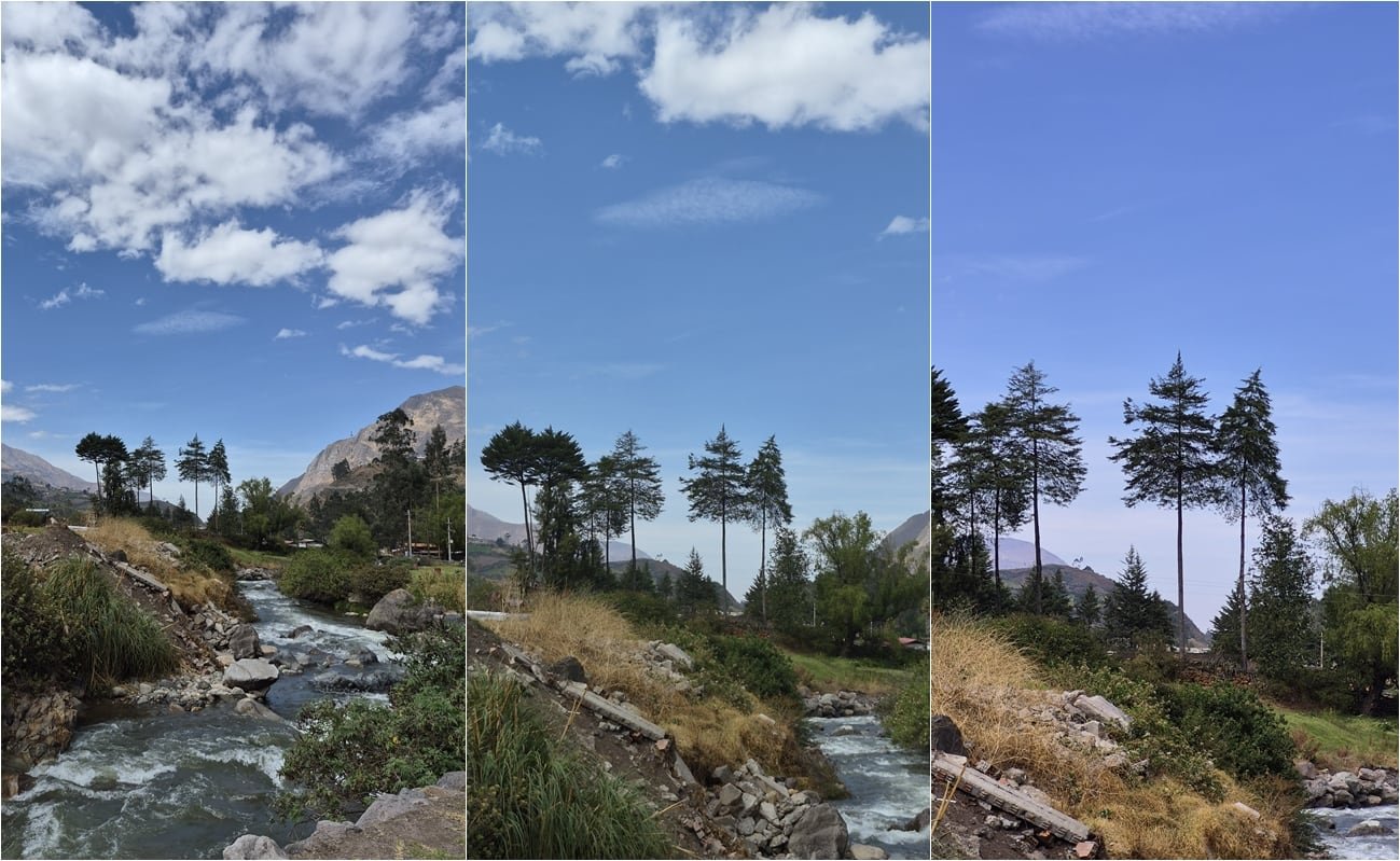 This is a photographic zoom progression that goes from 1X, 2X and 3X. (left to right)