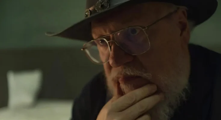 George R.R. Martin discussing the writing progress of The Winds of Winter and the premiere of A Knight of the Seven Kingdoms